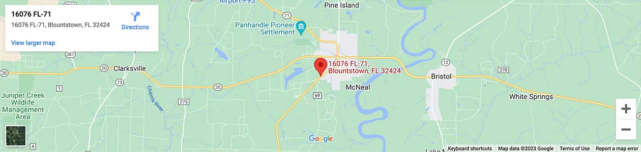 Google Map Image for CLCU Blountstown FL-71