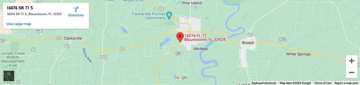 Blountstown map